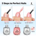thumbnail image 3 of Morovan Modern Muse Nail Polish Set with 2-in-1 Base & Top Coat, 6 Colors Nude Pink Silvery Purple Glitter Polish kit for Women, 3 of 9