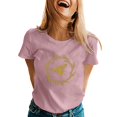 thumbnail image 1 of Cathalem Hauts d'Été pour Femmes Blouse Décontractée Printemps Graphique Tee Cadeaux, Rose P, 1 of 5