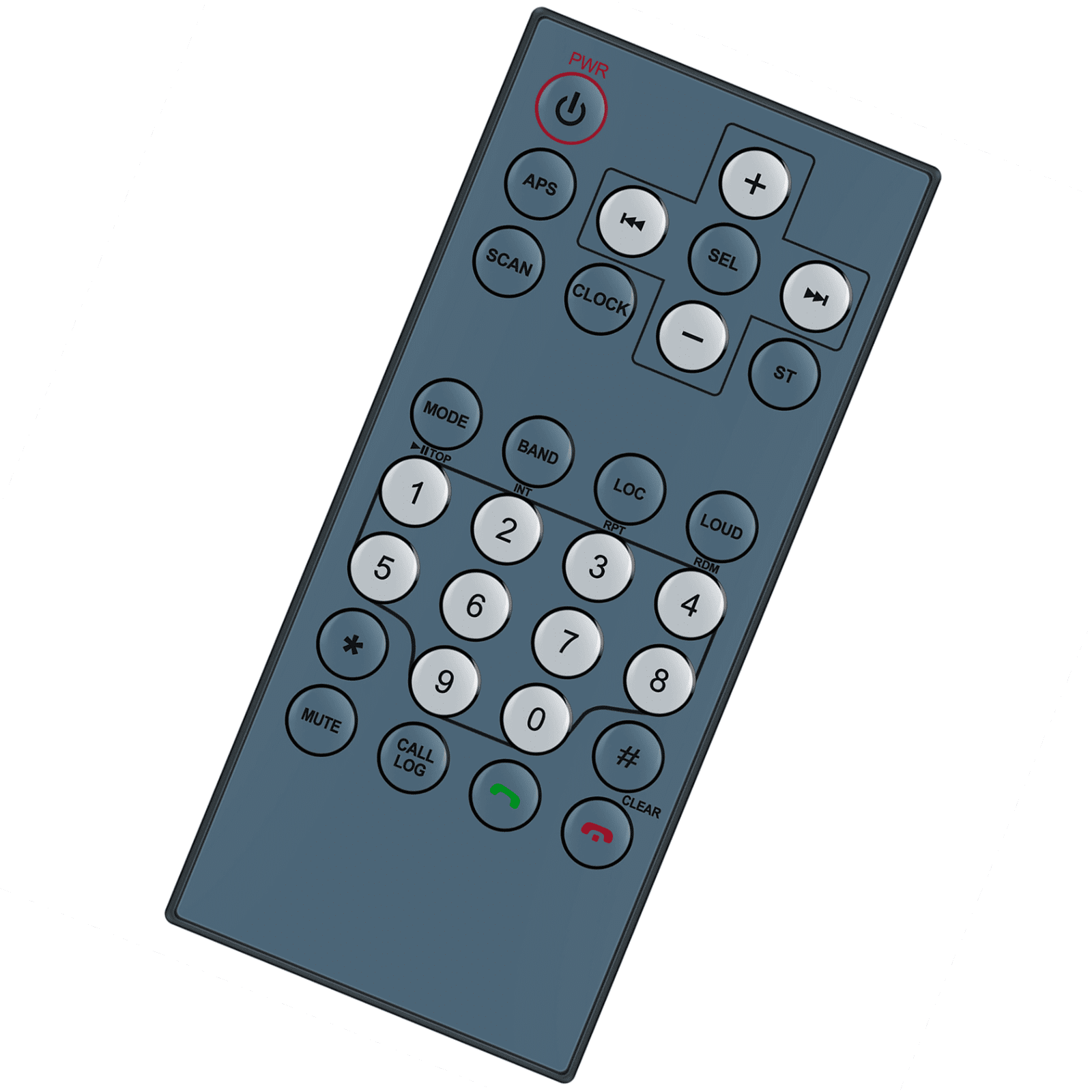 CDV7100RC Replacement Remote Control for Furrion DV7100 Entertainment