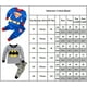 thumbnail image 2 of Conjunto de pijamas de Spiderman Superman para niños y niñas, traje de superhéroe, ropa de descanso, 2 of 2