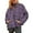 Purple, variant on PUWEI Women's Oversized Lightweight Puffer Jacket Coat Warm Full Zip Long Sleeve Down Coat