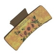 thumbnail image 1 of 1 Pc Clip de Pelo de Girasol de Moda para Mujeres 3.94"x1.97"x1.77" Amarillo Marrón Oscuro, 1 of 3