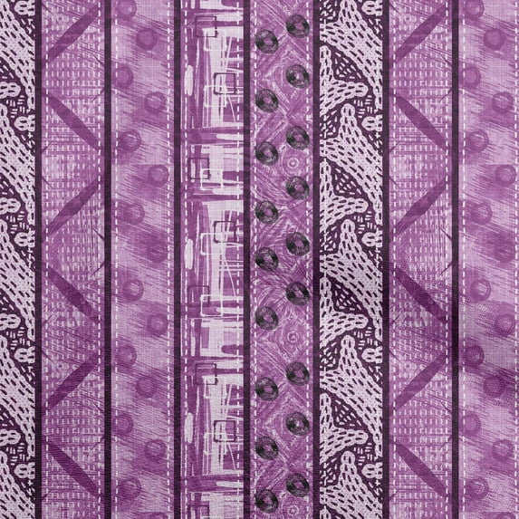 oneOone Viscose Jersey Purple Fabric Aaian Batik Craft Projects Decor Fabric Printed By The Yard 60 Inch Wide