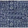 thumbnail image 4 of oneOone Cotton Poplin Twill Royal Blue Fabric Crocodile Ogee & Leaves African Diy Clothing Quilting Fabric Print Fabric By Yard 56 Inch Wide, 4 of 4