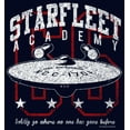 thumbnail image 2 of Junior's Star Trek: The Original Series Starfleet Academy Enterprise Boldly Go  Graphic Tee Navy Blue X Large, 2 of 3