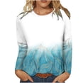 thumbnail image 1 of Blusa con cuello redondo y manga larga suelta a la moda para mujer Fridja bvmnju2213, 1 of 5