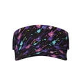 thumbnail image 2 of Kdxio Colorful Guitar Print Sun Visor Hat Golf Visor Adjustable Velcro Outdoor Sports Cap for Men Women, 2 of 7