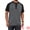 Dark Gray, variant on DARING DIVA Men's Raglan Henley Retro Short Sleeve Button Down T-Shirt M Black