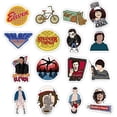 thumbnail image 5 of Stranger Things pegatina 100 PCS, vinilo impermeable pegatina para ordenador portátil coche motocicleta bicicleta equipaje calcomanía parches pegatina para monopatín pegatinas DIY, 5 of 5