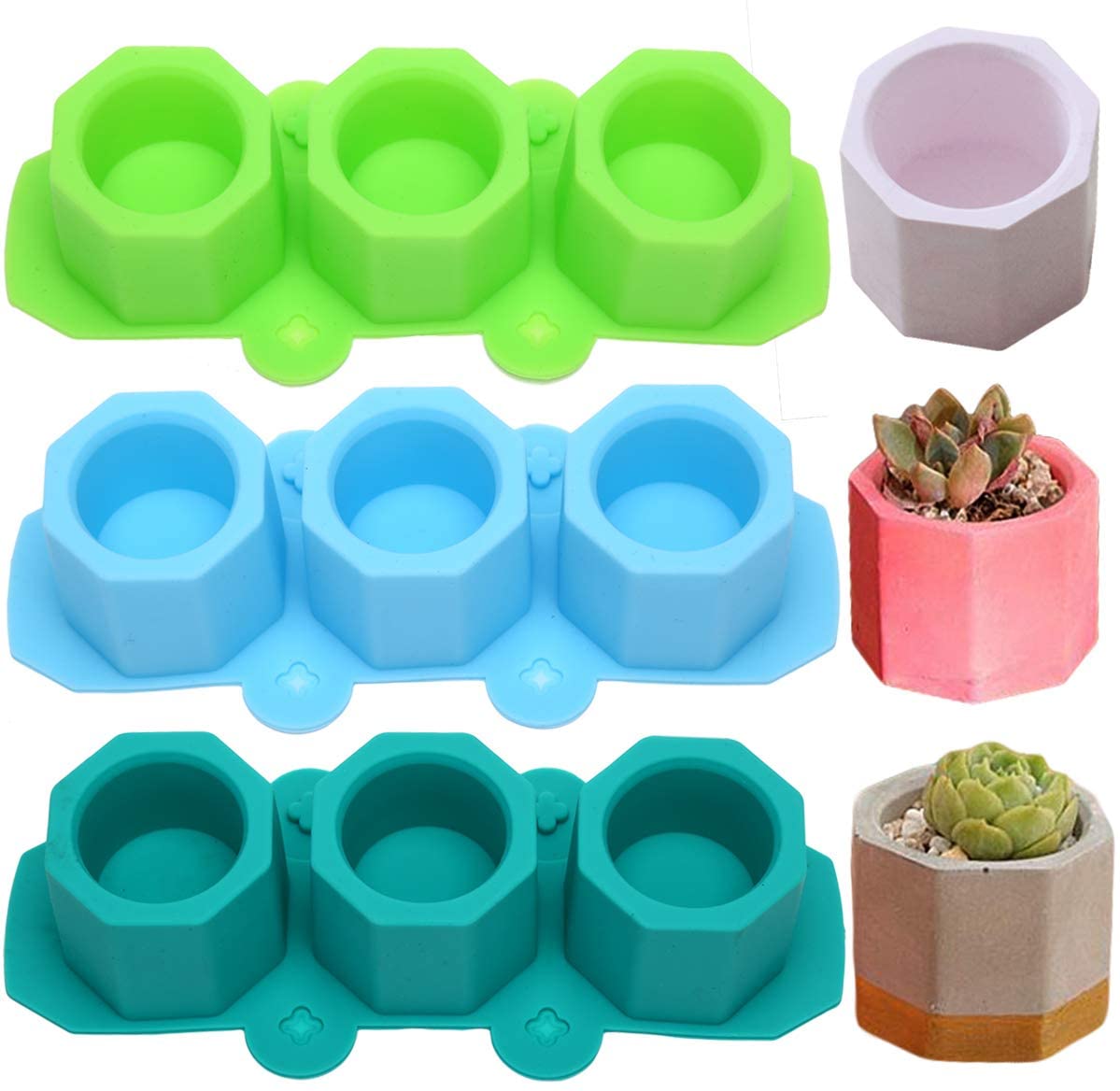 DIY Succulents Flower Pot Silicone Mold Concrete Table Goods Tray Mold DIY Succulents Flower Pot Silicone Mold Concrete Table Goods Tray Mold