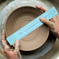 thumbnail image 4 of UPOUART 2-Pack Multifunctional Ceramic Clay Rulers with Plastic Shrinkage Scale for Precise Craft and Art Measurements, 4 of 6