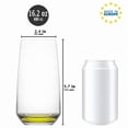 thumbnail image 2 of Lav Juice and Water Drinking Glasses Set of 6, Highball Kitchen Glassware Sets, Colorful Base Glass Tumblers, 16.25 oz (480 Cc) (6 Pcs), 2 of 4