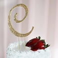 thumbnail image 2 of BalsaCircle Letter C Cake Topper 4.5" Gold Rhinestone Personalized Wedding Party Monogram Decorations, 2 of 3
