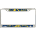 thumbnail image 1 of USS Sam Houston SSBN-609 License Plate Frame, 1 of 1