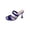 Blue, variant on SBYOJLPB Sandals for Women's Fashionable Casual High-Heeled Slim Heel Open Toe Toe Golden Party Sandals