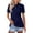 Navy #27, variant on Summer Tops for Women Short Sleeve Polo Shirts Buttons Collared Wicking Tops Quick Dry Casual Golf Shirt with Chest Pocket