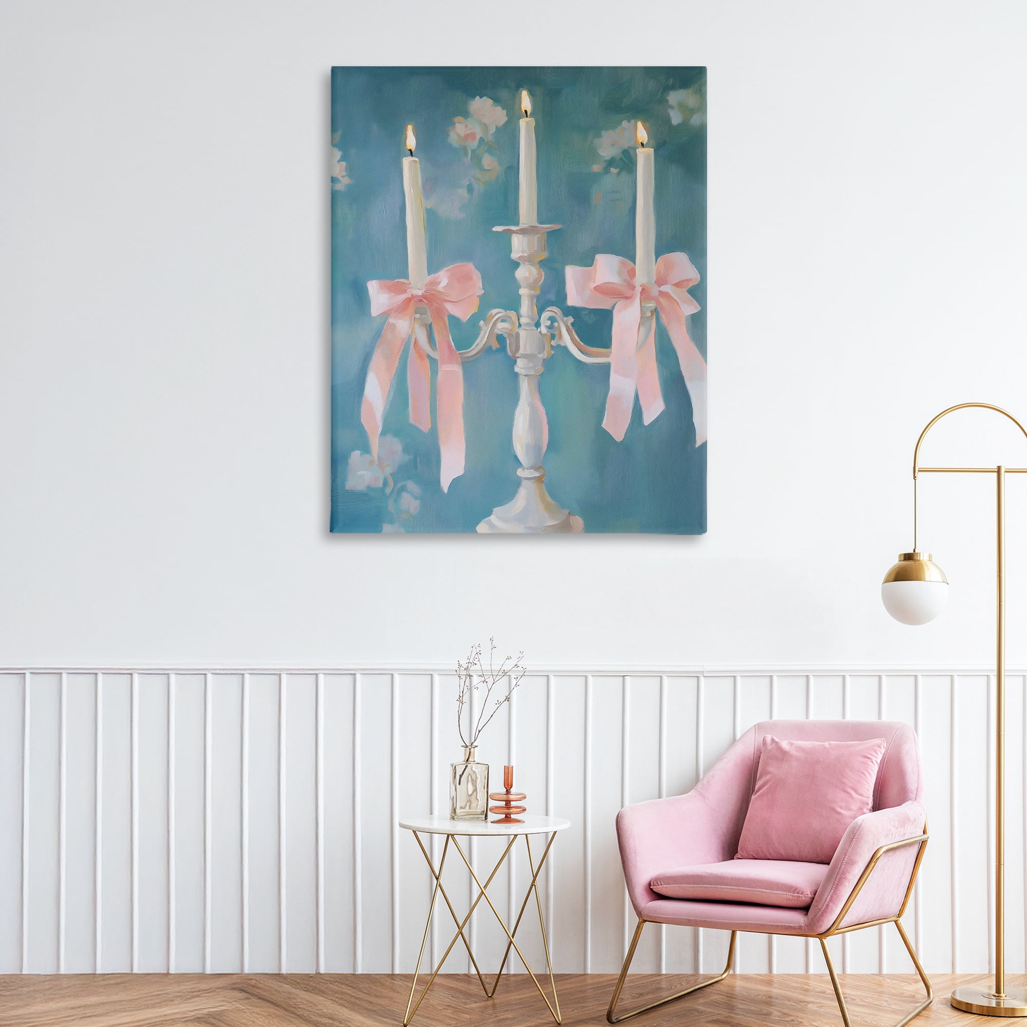 Stupell Industries Elegant Coquette Candelabra Canvas Wall Art, design by The Prints Vibe