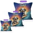 thumbnail image 4 of Retro Surfing Old English Sheepdog in Cool Sunglasses Hello Summer Waves Pillow Cushion Double Sided Dog Lover Throw Pillow - 10001, 4 of 4