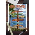 thumbnail image 3 of Traverse City, Michigan, Destinations Sign (12x18 Wall Art Poster, Room Decor), 3 of 3