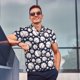 thumbnail image 4 of Balery Cute Basebal Camisa Polo de Hombre con Estampado, de Manga Corta y Tejido Medio, Camisa Tipo Golf Polo-Small, 4 of 6