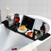 Uptyia Bathtub Tray Expandable Bathroom Caddy for Shower Shower Oraginzer for Bathroom Bathtub Shelf