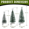 thumbnail image 3 of Cqxid Desktop Ornament Under $10 Mini Christmas Tree Set Of 3 Small Christmas Trees Tabletop Bottle Brush Trees Battery Operated For Xmas Gift Holiday Home Tree Decor, 3 of 9