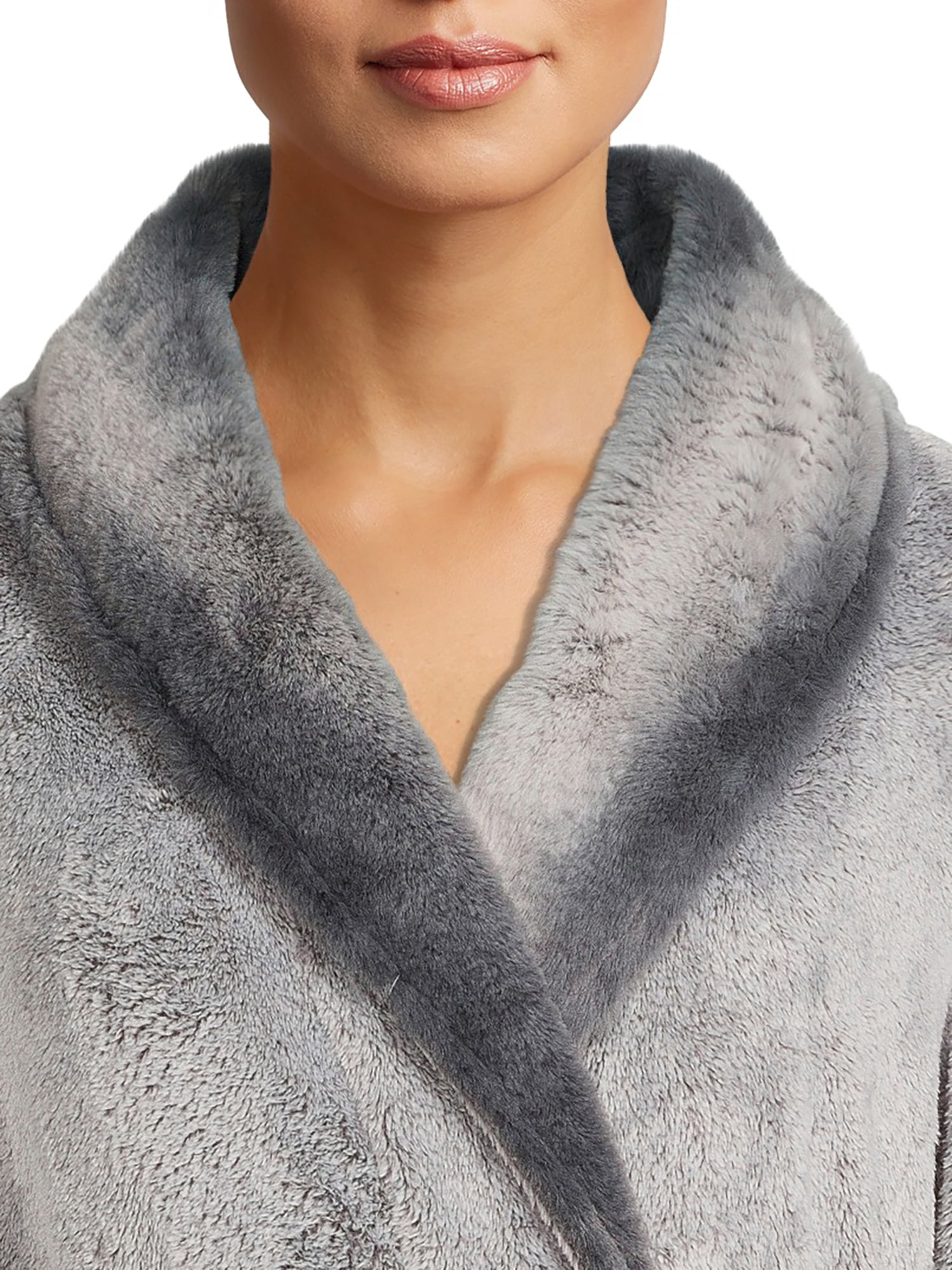 Secret Treasures Women’s and Women’s Plus Super Faux Mink Robe