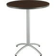 thumbnail image 2 of Cafeworks Table, Bistro-Height, Round Top, 36" Dia X 30"H, Walnut/Silver, 2 of 3