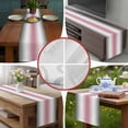thumbnail image 6 of Pink Grey White Table Runner 72 Inches Long,Farmhouse Ombre Color Modern Simple Cotton Linen Table Runners Dresser Scarves,Decorative Tabletop Scarf Furniture Cover for Home Dinner Party 13"x72", 6 of 8