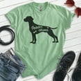 thumbnail image 2 of Pointer Mama T-shirt, Unisex Women's Shirt, German Shorthaired Pointer GSP Owner, Best Dog Mom Gift, Heather Apple Green, X-Small, 2 of 6