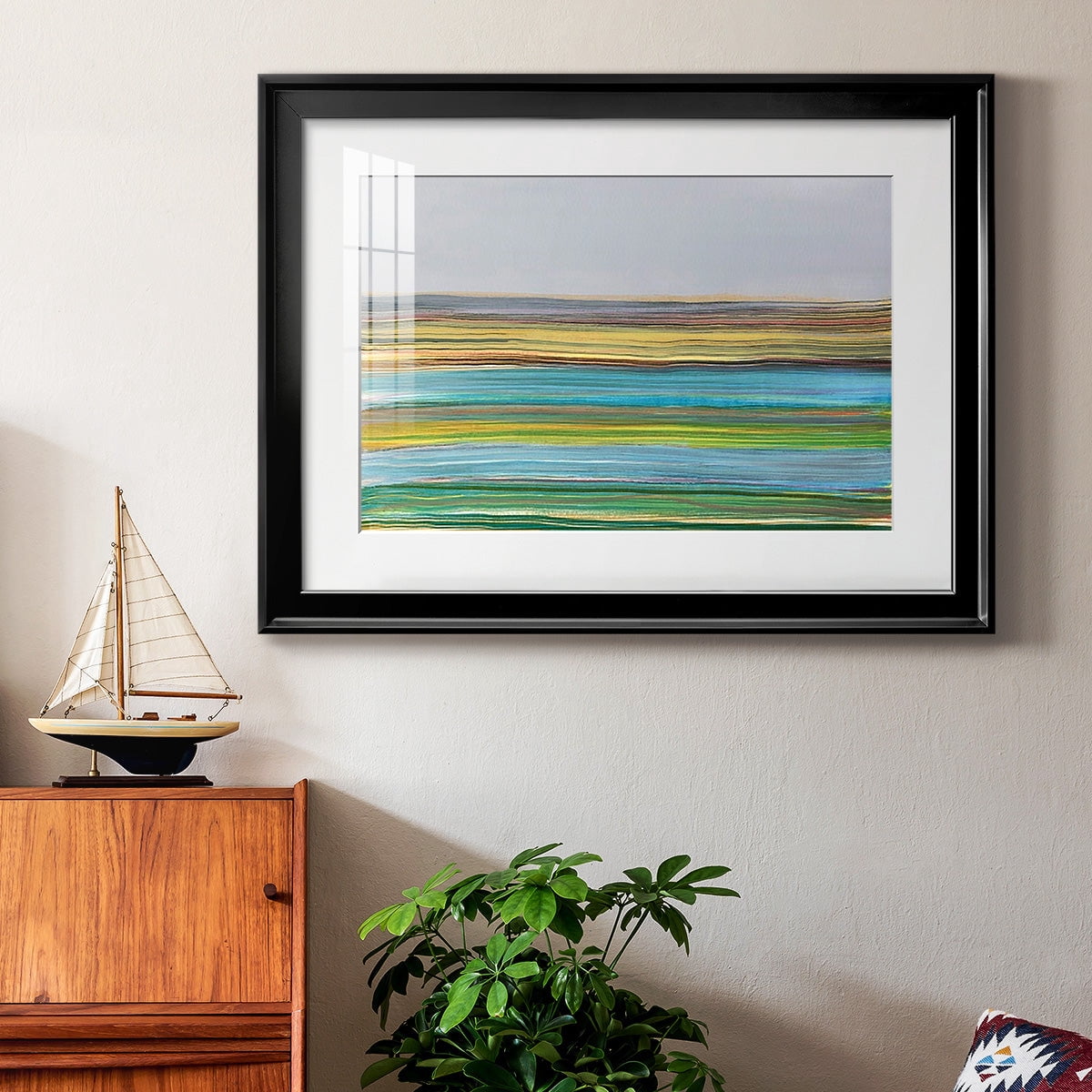 Parallel Striae I Premium Framed Print - Ready to Hang