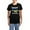 With Blue Strpe Pant, variant on - Support Ukraine Women's Dark Pajamas - Women's Short Sleeve Print T-Shirt and Pants Dark Cotton Pajama Set