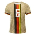 thumbnail image 5 of Mens Germany Theme Sports T Shirt Casual Crewneck Short Sleeve T-Shirt Summer Fitness Tees, 5 of 6