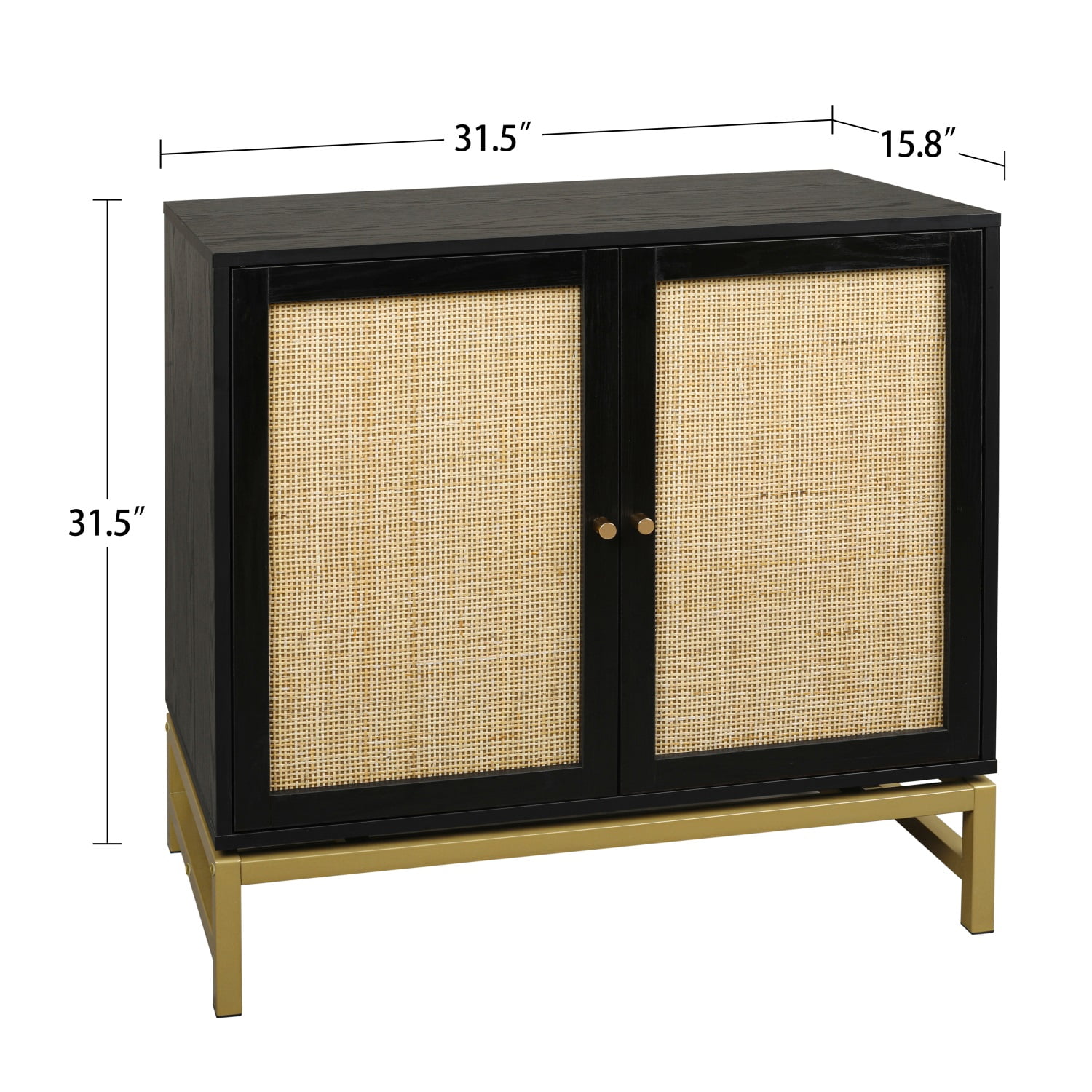 Kadyn Kitchen Storage Cabinet, Floor Storage Cabinet with 2 Doors, Free Bathroom Standing Cabinet for Living Room, Black Kadyn Kitchen Storage Cabinet, Floor Storage Cabinet with 2 Doors, Free Bathroom Standing Cabinet for Living Room, Black