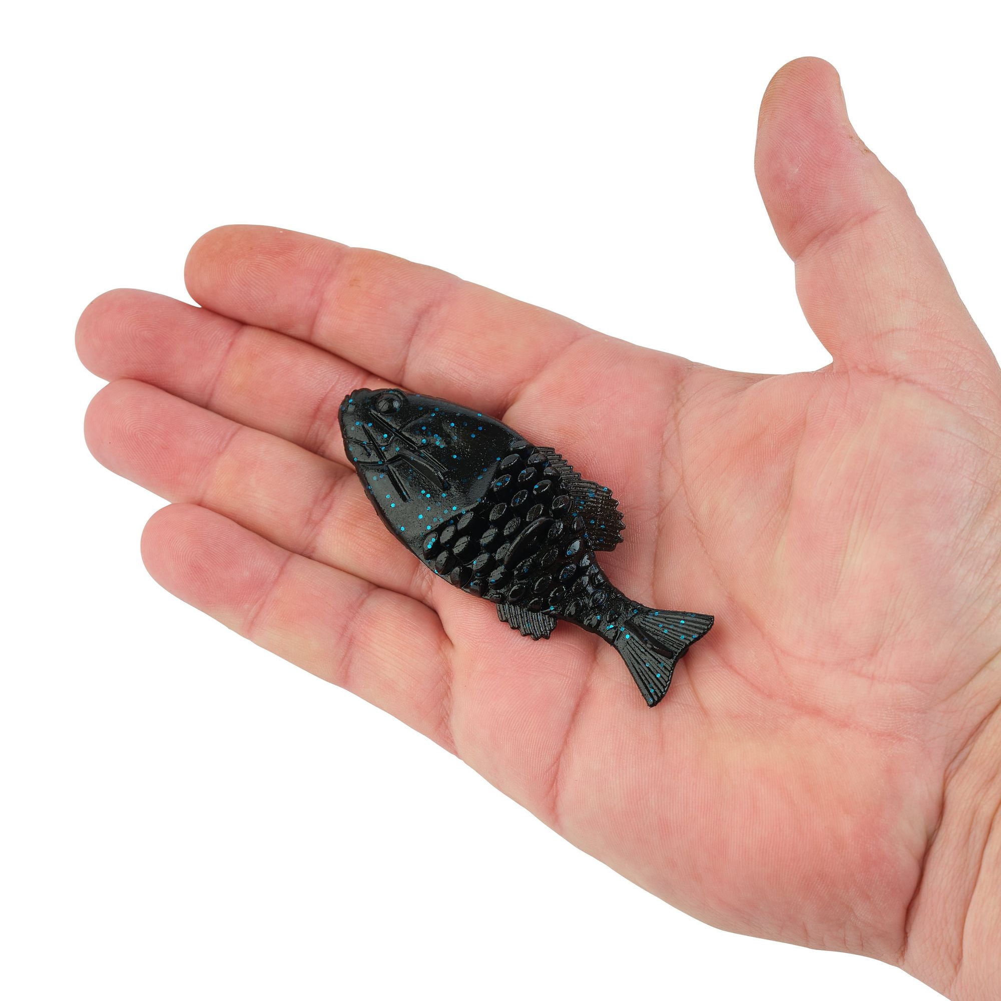 (3 pack) Berkley PowerBait® Gilly Soft Bait - Black Blue Fleck