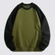 thumbnail image 1 of pstuiky camisas de manga larga para hombre, Sudadera deportiva con cuello redondo y manga larga para hombre, color liso, con inserción en los hombros camisetas de hombre m, 1 of 9