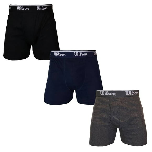 Bóxer Wilson para Hombre, Liso Multicolor 3 Piezas Talla M