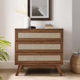 thumbnail image 2 of Dresser Drawer Chest, Walnut, Wood, Bedroom Living, Modern Contemporary HB35711, 2 of 7