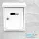 thumbnail image 5 of Buzón de Pared a Prueba de Intemperie con Cerradura Serenelife, Acero Galvanizado, Tapa Metálica para Cartas, Periódicos y Dinero, Buzón para Exterior, Oficina, Casa y Negocios, 5 of 7