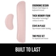 thumbnail image 3 of Gorilla Grip Gel Memory Foam Wrist Rest for Computer Keyboard, Mouse, Ergonomic Design, Desk Pads, 2 Piece Set, Light Pink, 3 of 10