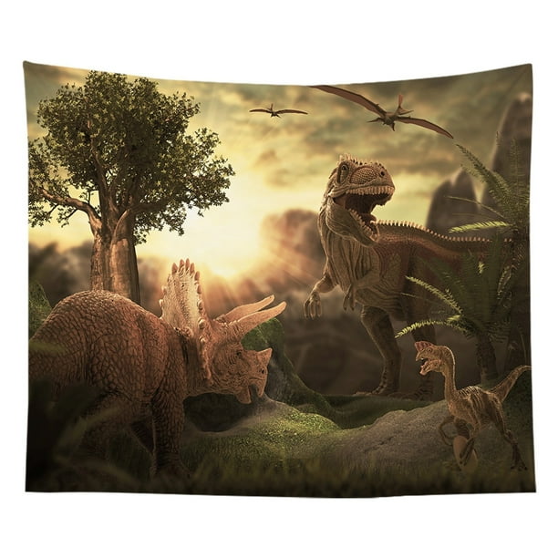 Wolf Tapestry for Men Large Cool College Dorm Tapestry Dinosaur Animal