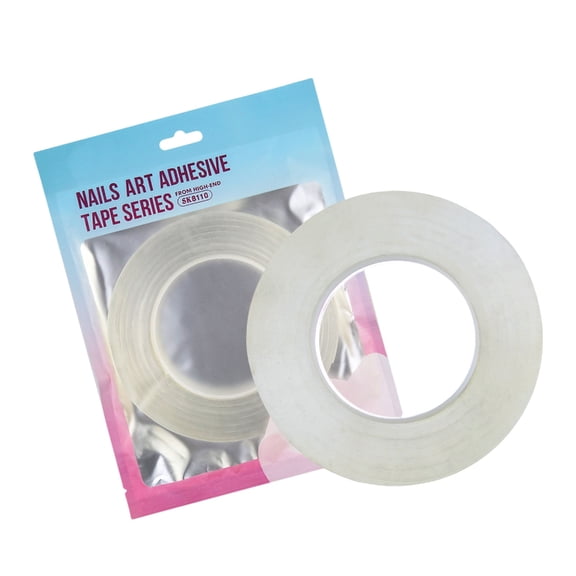JZROCKER Clear Mounting Tape Double Sided Tape for Press on Nails Adhesive Strong Sticky Nails Tapes for Indoor and Outdoor Use