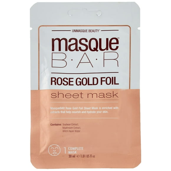 Masque Bar Masque en Feuille d'Or Rose - 1,01 Once Liquide