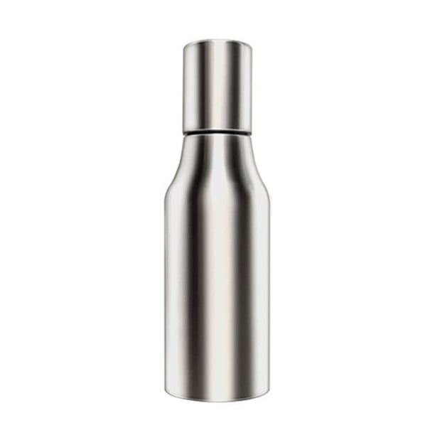 EeaseMX Dispensador de aceite de acero inoxidable 304 de 750 ml, vertedor de salsas y vinagre, botella para cocina, suministros para el hogar (plateado)