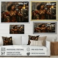 thumbnail image 4 of Designart "Renaissance of Harlem Jazz III" African American Floater Framed Wall Decor, 4 of 7