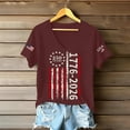 thumbnail image 4 of Trgacdwlo 1776-2026 250th Anniversary Women's Shirt Stars Stripes 4th of July Shirt for Women V Neck Patriotic Shirts Women, 4 of 4