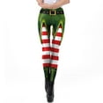 thumbnail image 2 of Medias de Navidad Medias Hasta El Muslo Para Mujer Leggings Flaco Campana Impreso Cintura Alta Medias Elásticas Pantalón Pantalones de Yoga Odeerbi  ODB141795, 2 of 8