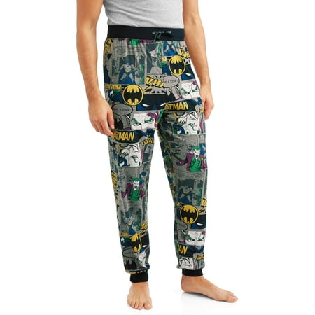 DC Comics Mens Batman Joker Jogger Lounge Pant