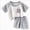 A117-Grey, variant on Toddler Boy Clothes Set Summer Short-Sleeve Shirt & Elastic Waist Shorts Set 6-12 Months 12-24 Months 2t 3t 4t 5t 6t 7t 8t 9t Children 7-8 Years