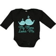 thumbnail image 3 of Inktastic My Meme Loves Me Whale Grandchild Boys or Girls Long Sleeve Baby Bodysuit, 3 of 5